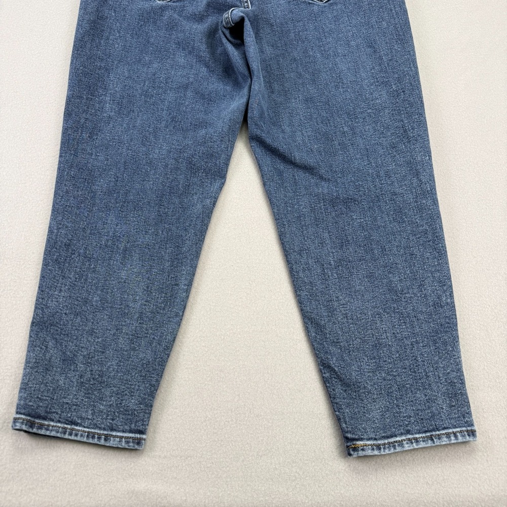 Levi's Silver Tab Mom Jeans Women's Size 31x27 High-Rise Tapered Blue Denim - Picture 10 of 16
